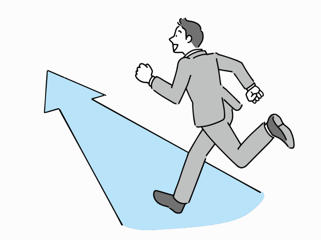 ビジネスの成長に繋がるイメージ